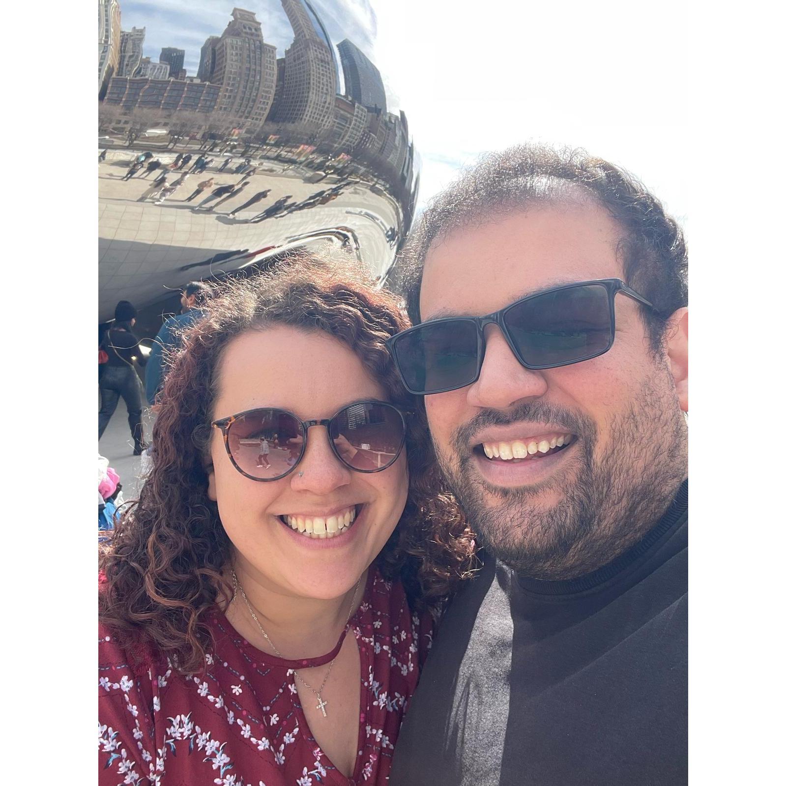 Our first time in Chicago together, right before Emma left for 62 days to go to Europe