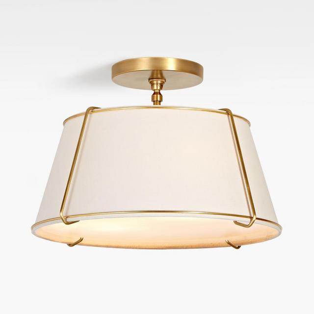 16" Conical Drum Semi-Flush Fixture