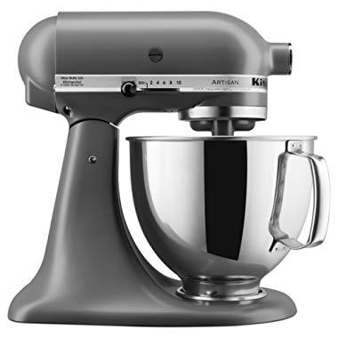 KitchenAid KSM150PSFG Artisan Stand Mixers, 5 quart, Matte Grey