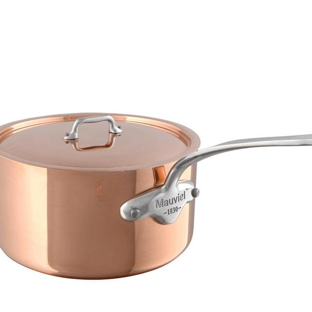 M'HERITAGE 150s saucepan with lid , 5.5 in