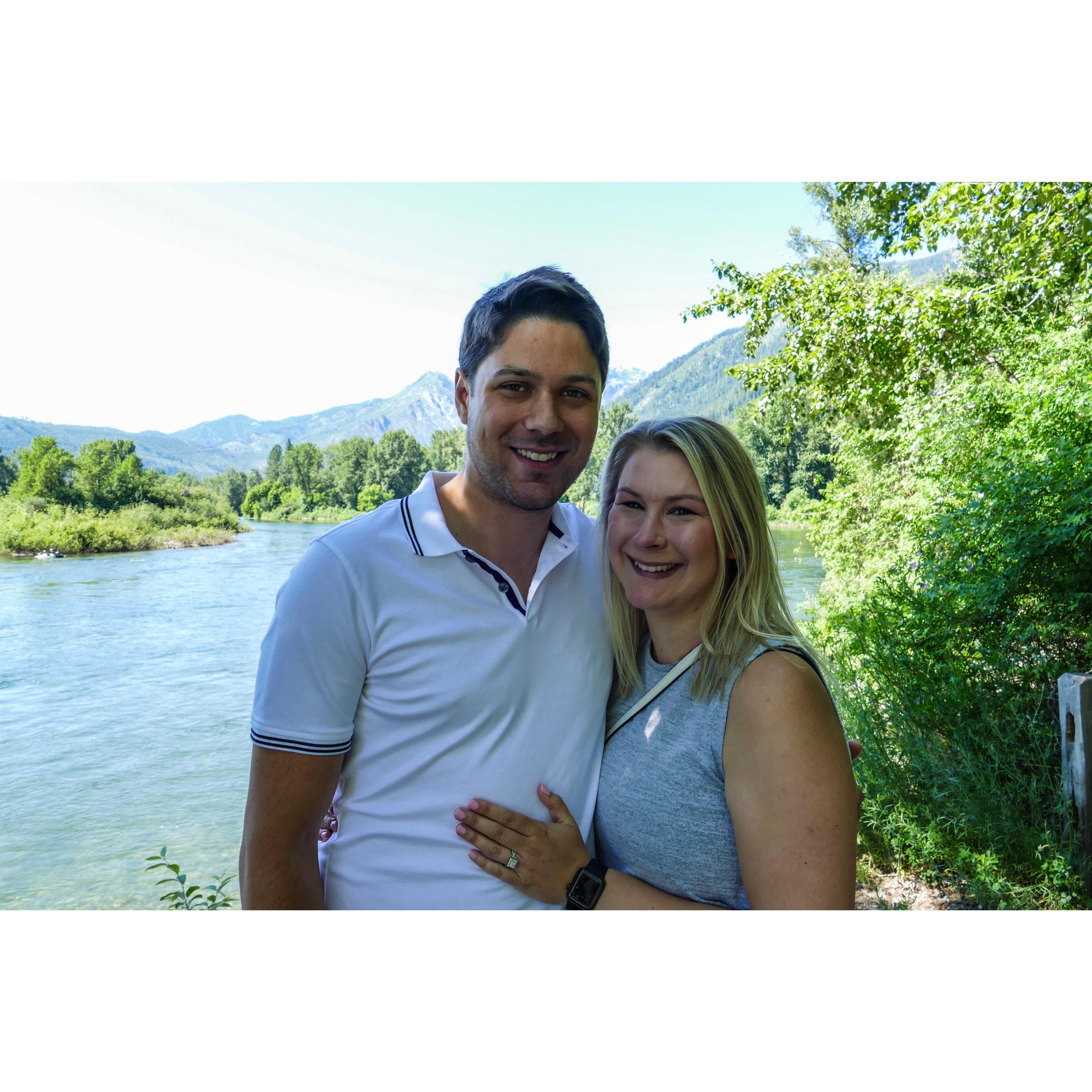 All smiles and happy tears when I said "yes"!