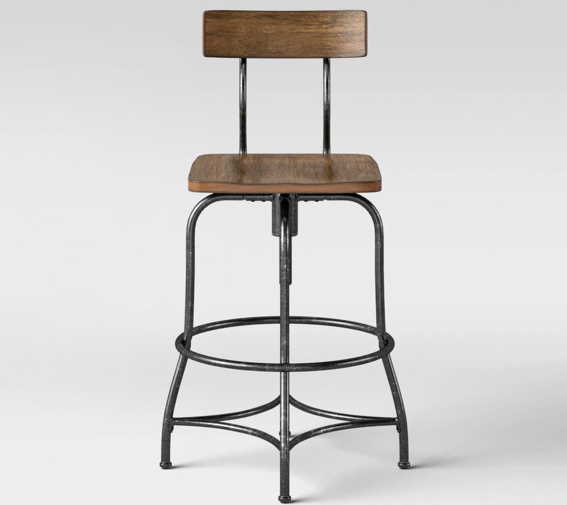 Woodsboro Adjustable Barstool - Threshold™ (Brown)