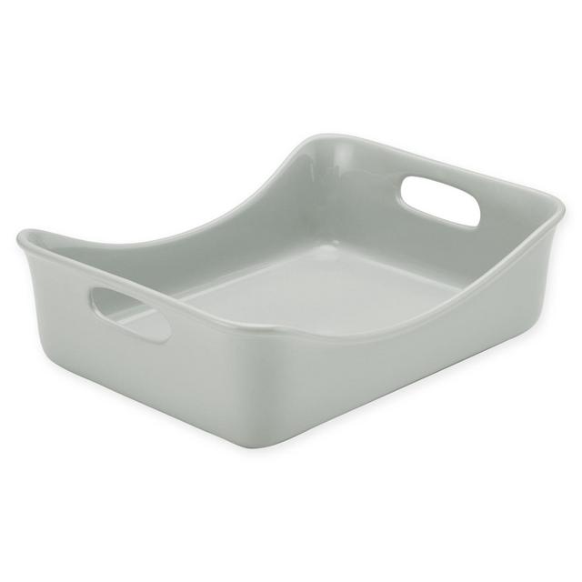 Rachael Ray™ Ceramics 9-Inch x 12-Inch Rectangular Baker in Sea Salt Grey