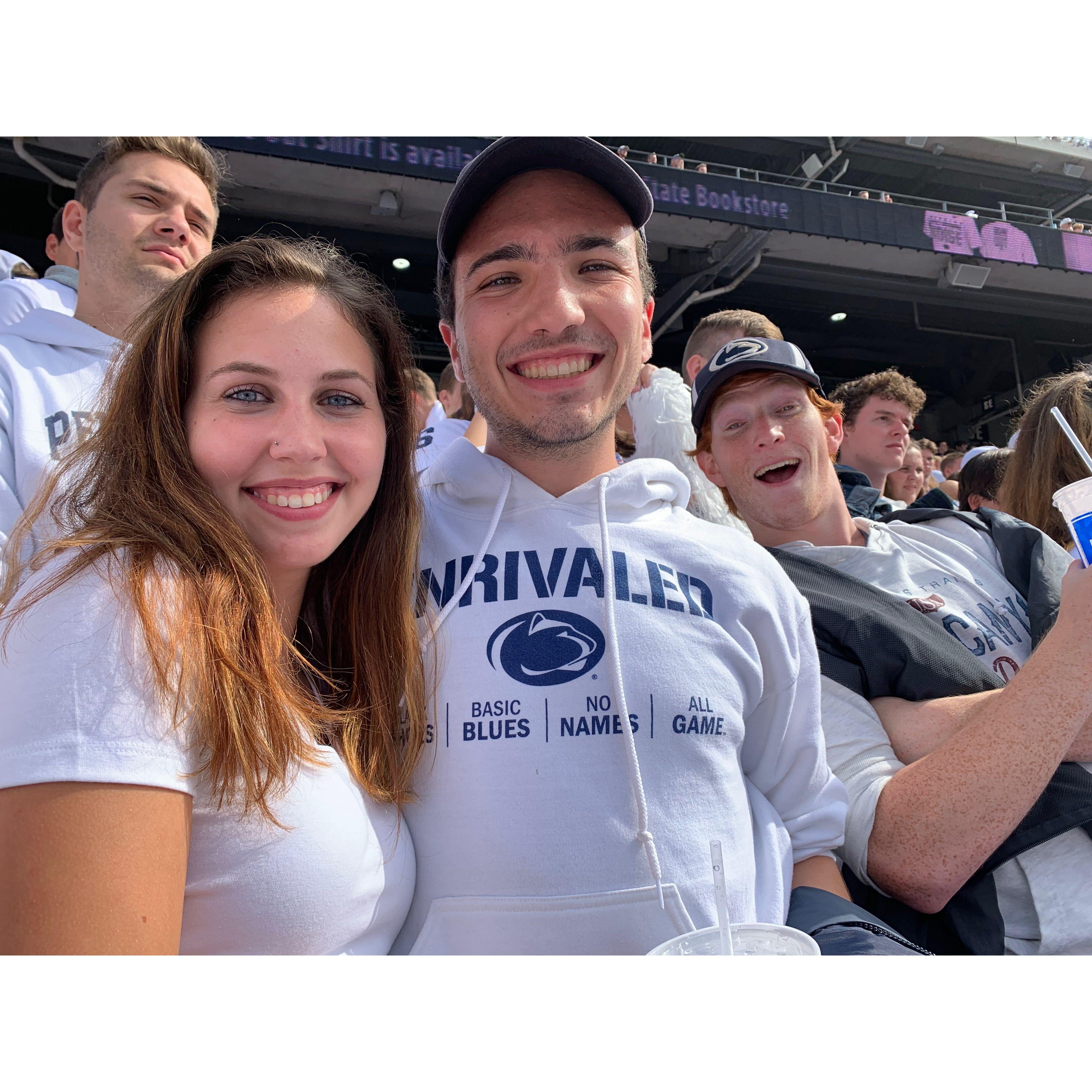 Sadie's first football game, September 14, 2019