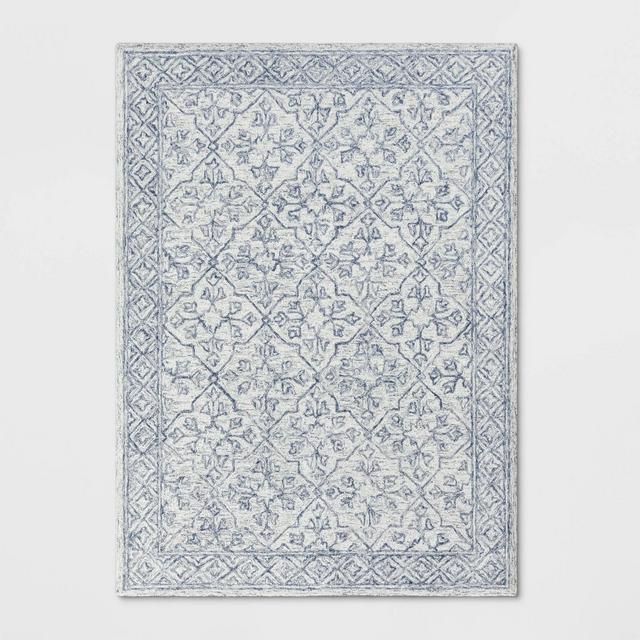 5'X7' Argyle Tufted Area Rug Gray - Threshold™