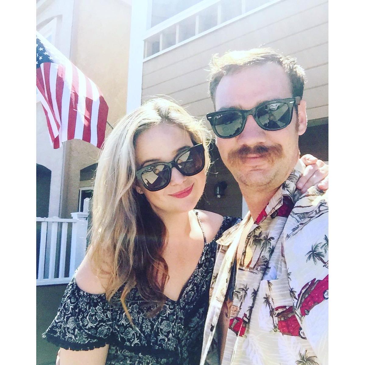The time Jared shaved off his beard for 4th of July, spent on PCH in Huntington Beach because America (2016)