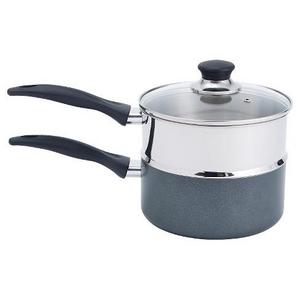 T-fal A90996 Specialty 3-Quart Double Boiler Black/Stainless