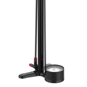 LEZYNE Classic Floor Drive 3.5 High Pressure Bicycle Floor Pump with Accurate 3.5" Analog Gauge - Aluminum/Steel 220 PSI Tire Air Pump for Road/Track Bikes - ABS-1 Pro Chuck Fits Presta/Schrader Valve