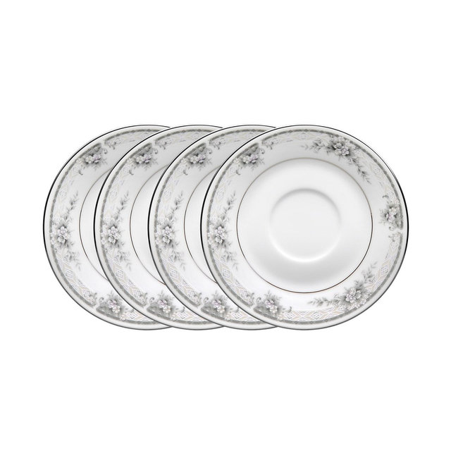 Noritake Sweet Leilani Set of 4 Saucers, Service For 4