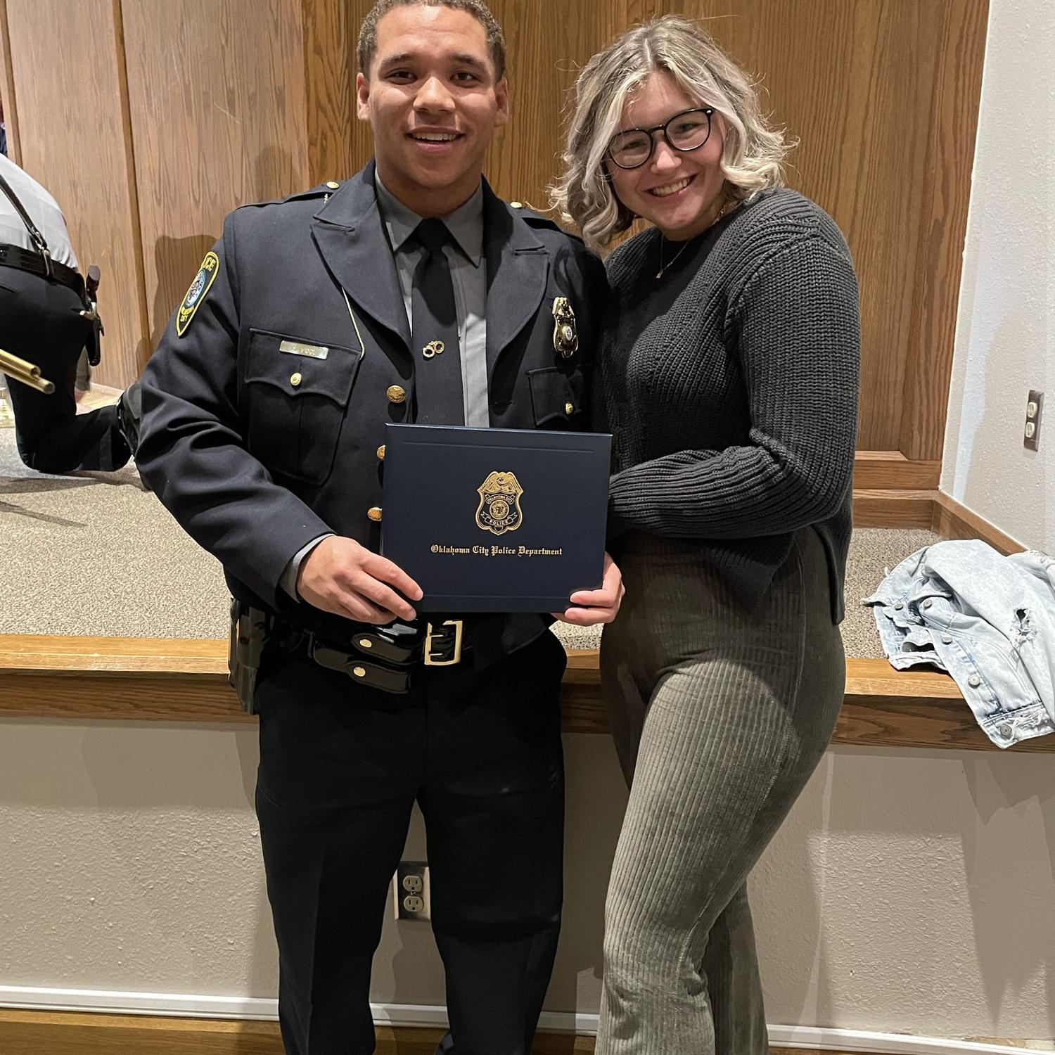 Mikeems graduation from the police academy