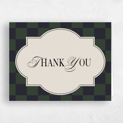 Deep Forest, Green Wedding Thank You - Sarlat Landscape