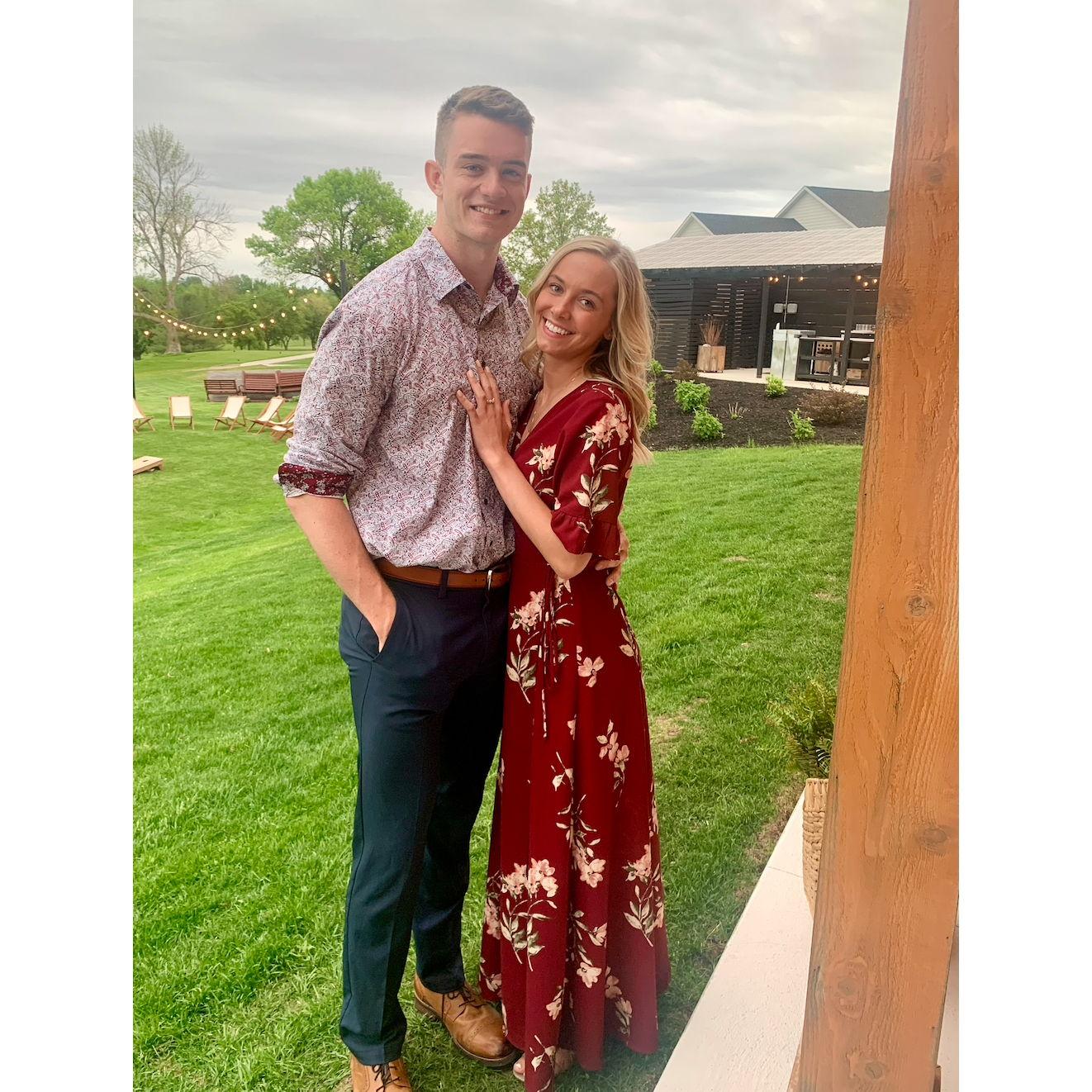 Our first wedding together!