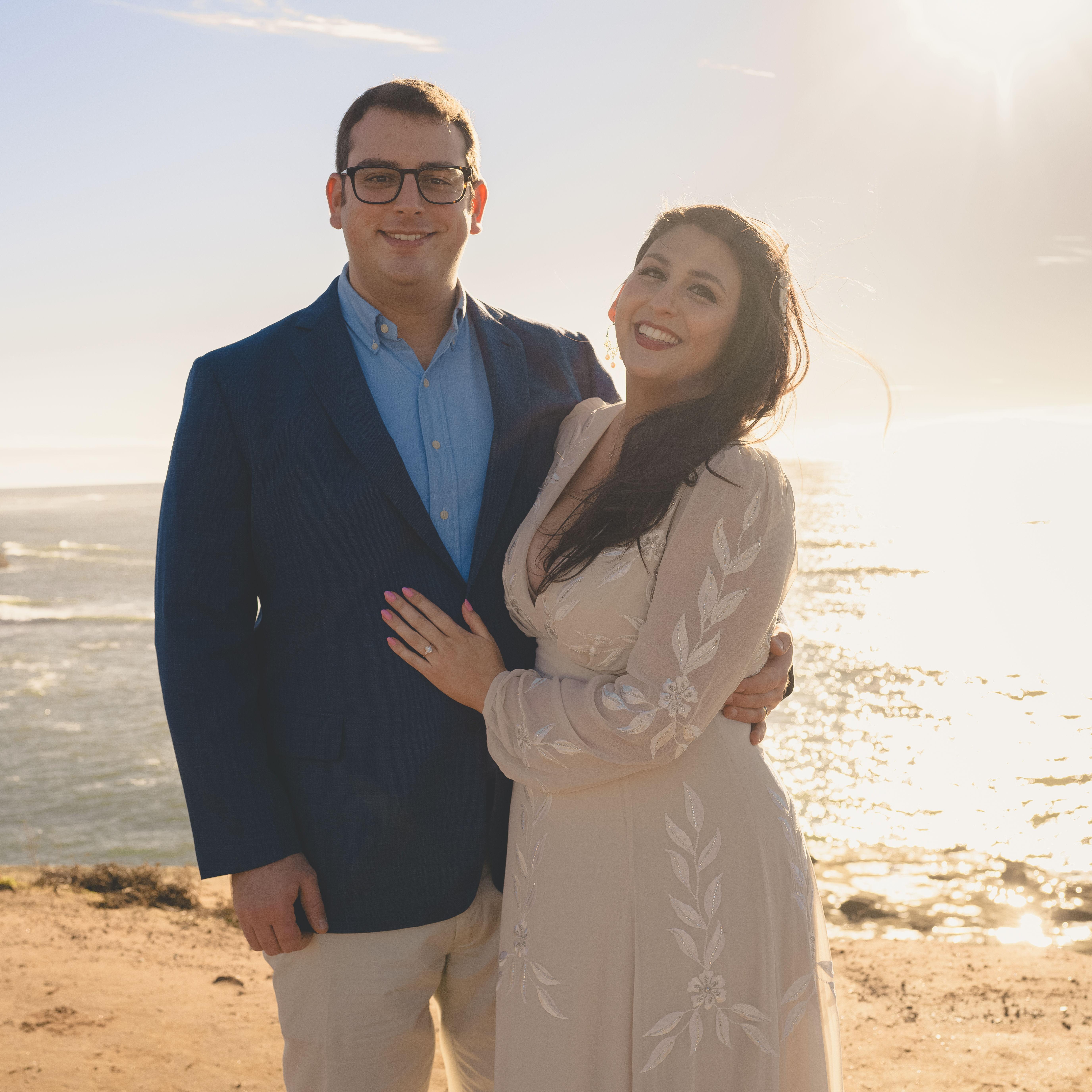 Engagement photos at Sunset Cliffs taken by our good friend Martin Wong.