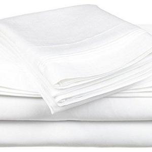 CALIFORNIA KING SIZE SHEETS LUXURY SOFT 100% EGYPTIAN COTTON - Sheet Set for Cal King Mattress White SOLID 600 Thread Count Deep Pocket