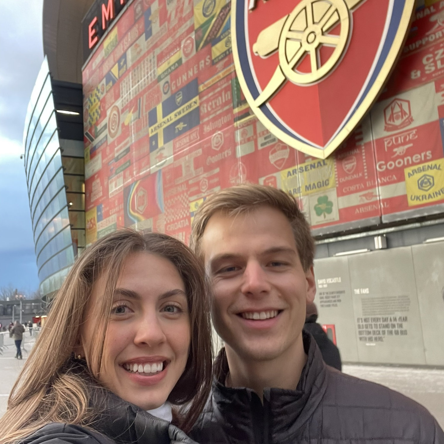 Arsenal game in London while Maggie lived there in 2025