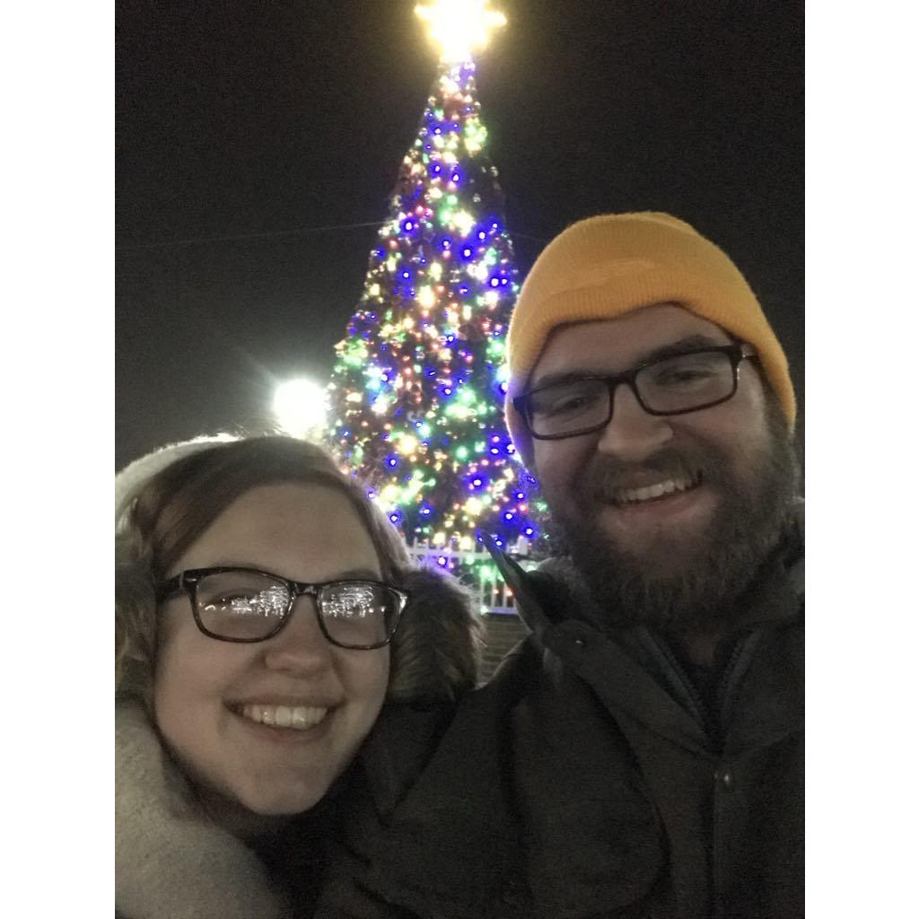December 2019 - Our first tree-lighting Christmas celebration in Wixom, MI