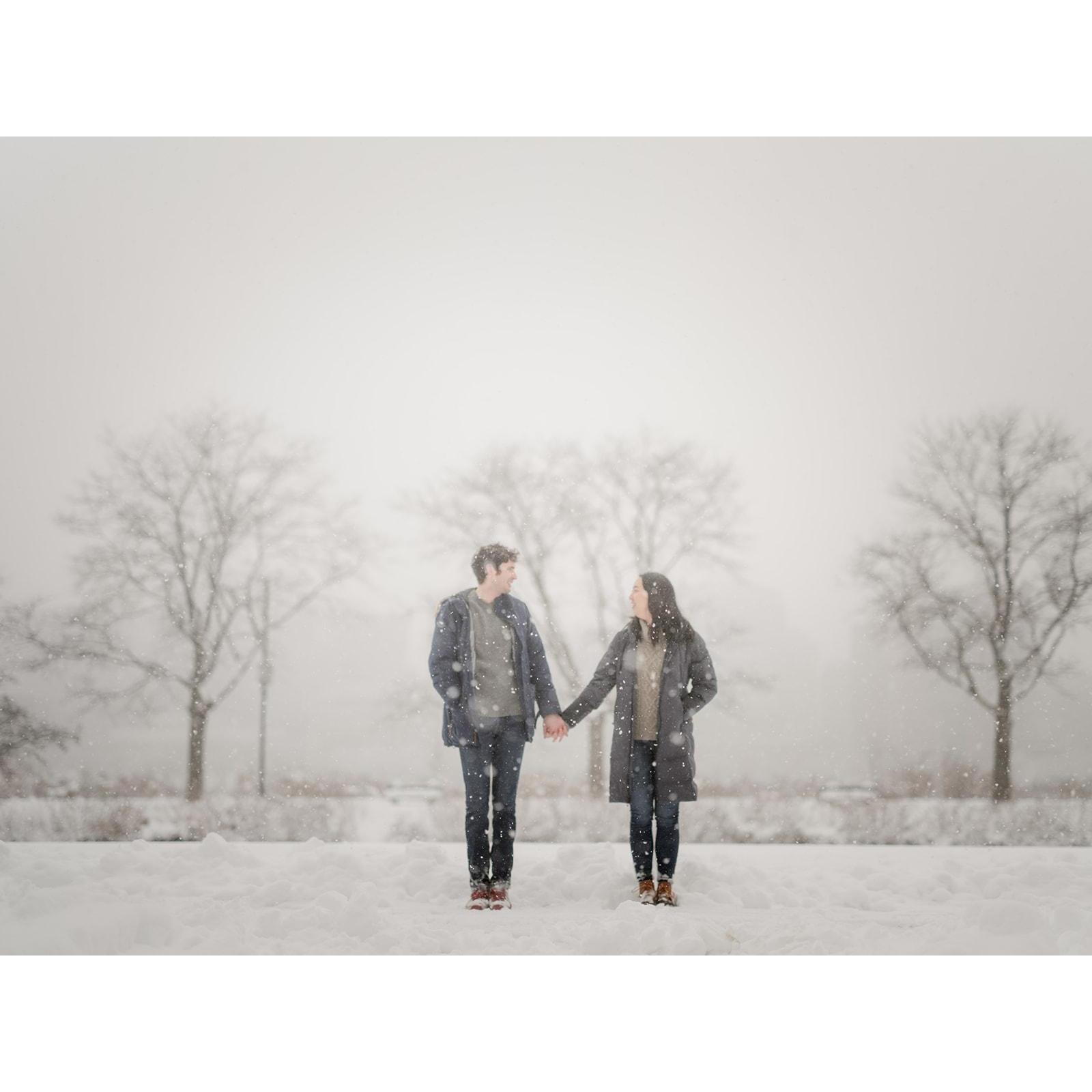 Snowy engagement photos!