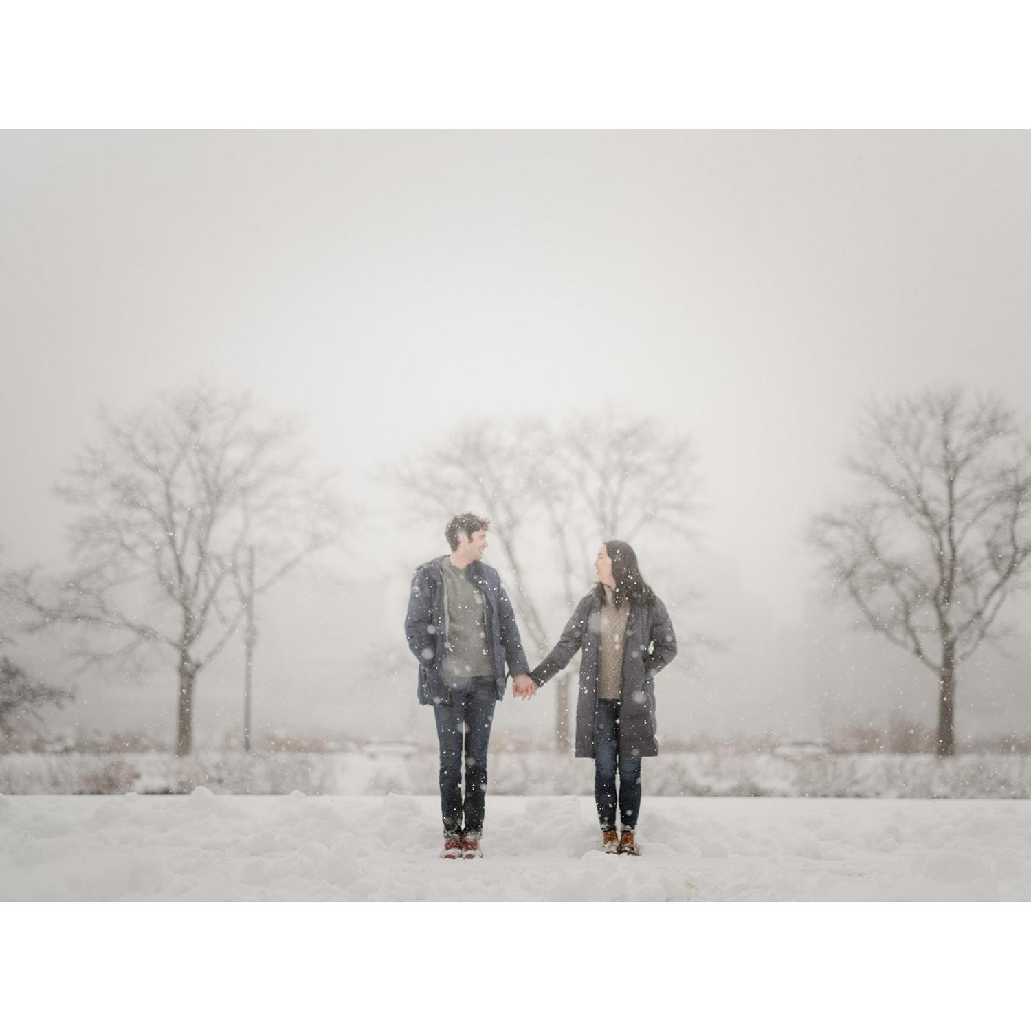 Snowy engagement photos!