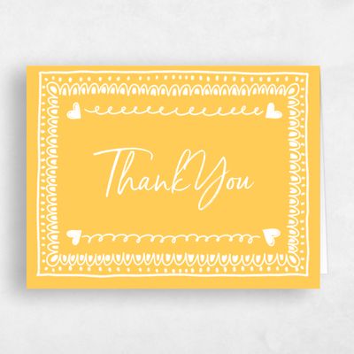 Yellow Wedding Thank You - Ceres Landscape