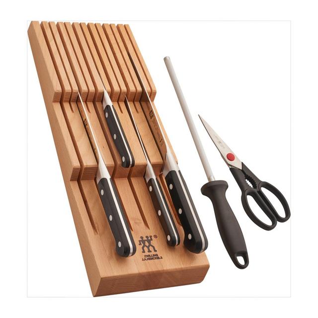 Zwilling® J.A. Henckels Pro 7-Piece Knife Set with 8-Slot In-Drawer Storage Tray