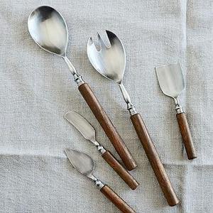 Wood Handled Serving Set