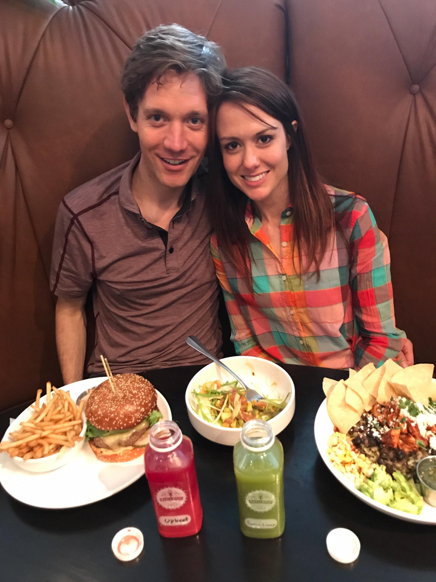 Chowing down on good eats at Maplewood Kitchen and Bar.