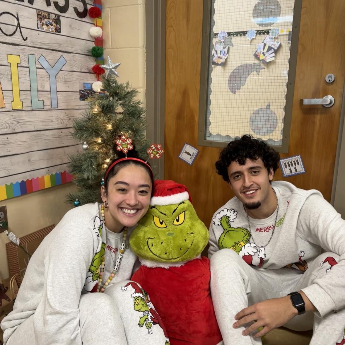 Ms. Chang and Mr. Abdul take on Grinchmas in kindergarten! ☃️