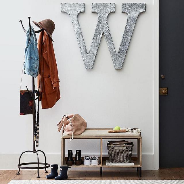 Cast Standing Coat Rack - Metal