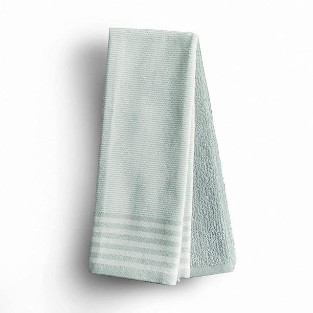 Brielle Home 2 Pack Kitchen Towel Set, 18x28, Mint