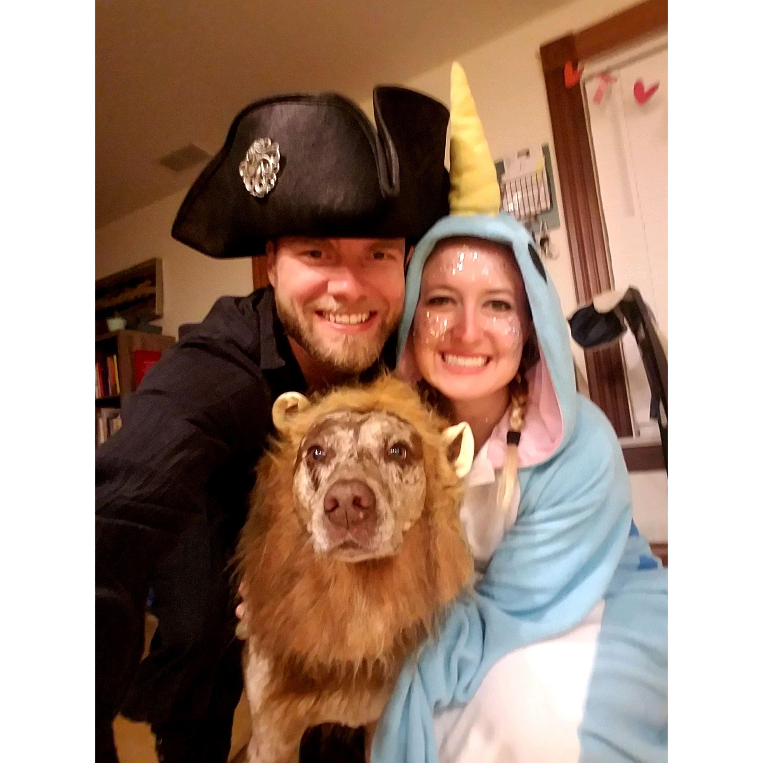 One of our many fun, festive Halloweens. Eliya always loves a good reason to dress up!