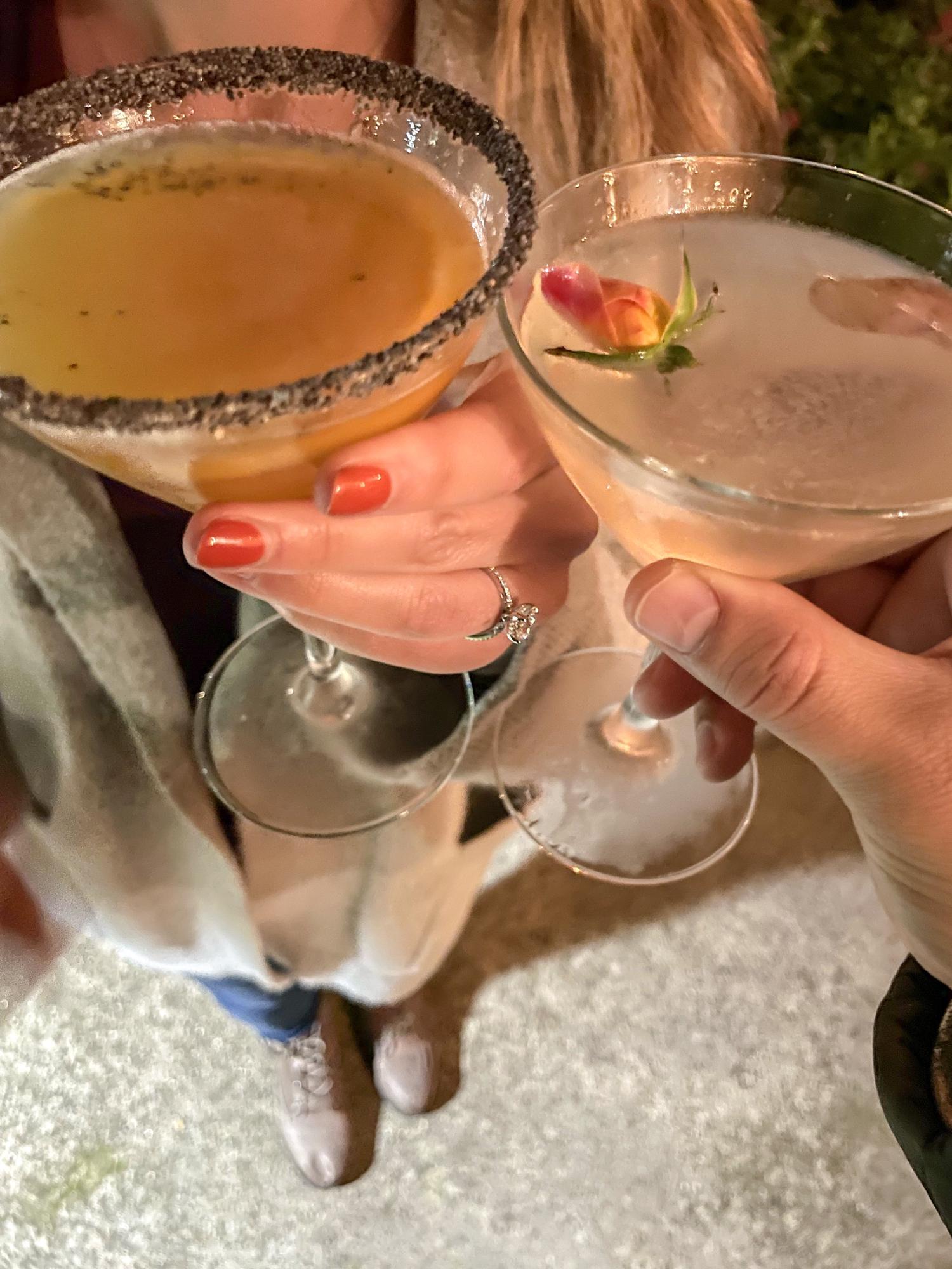 Celebratory drinks at MacCallum House Inn