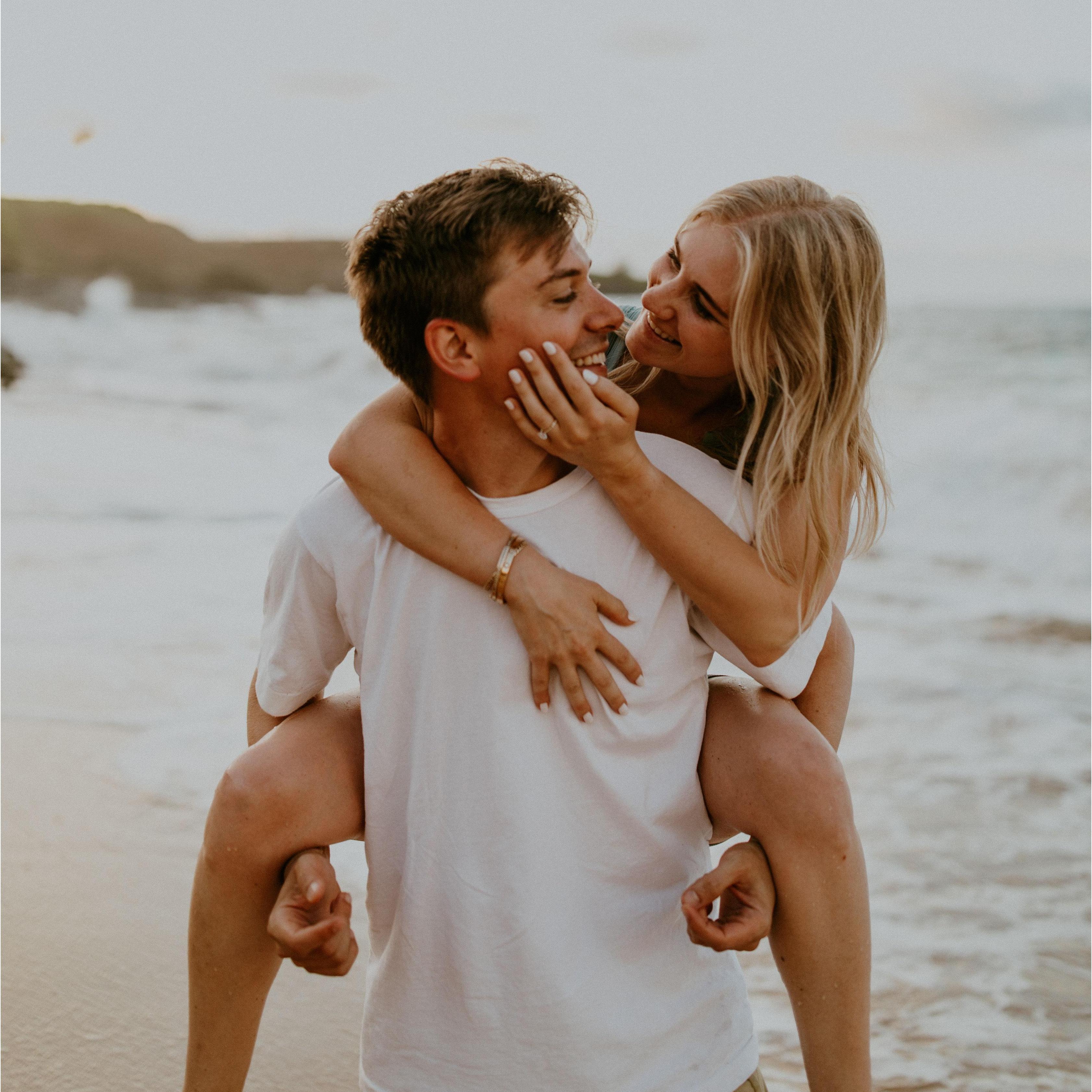 Moments after Ellie said "yes!"