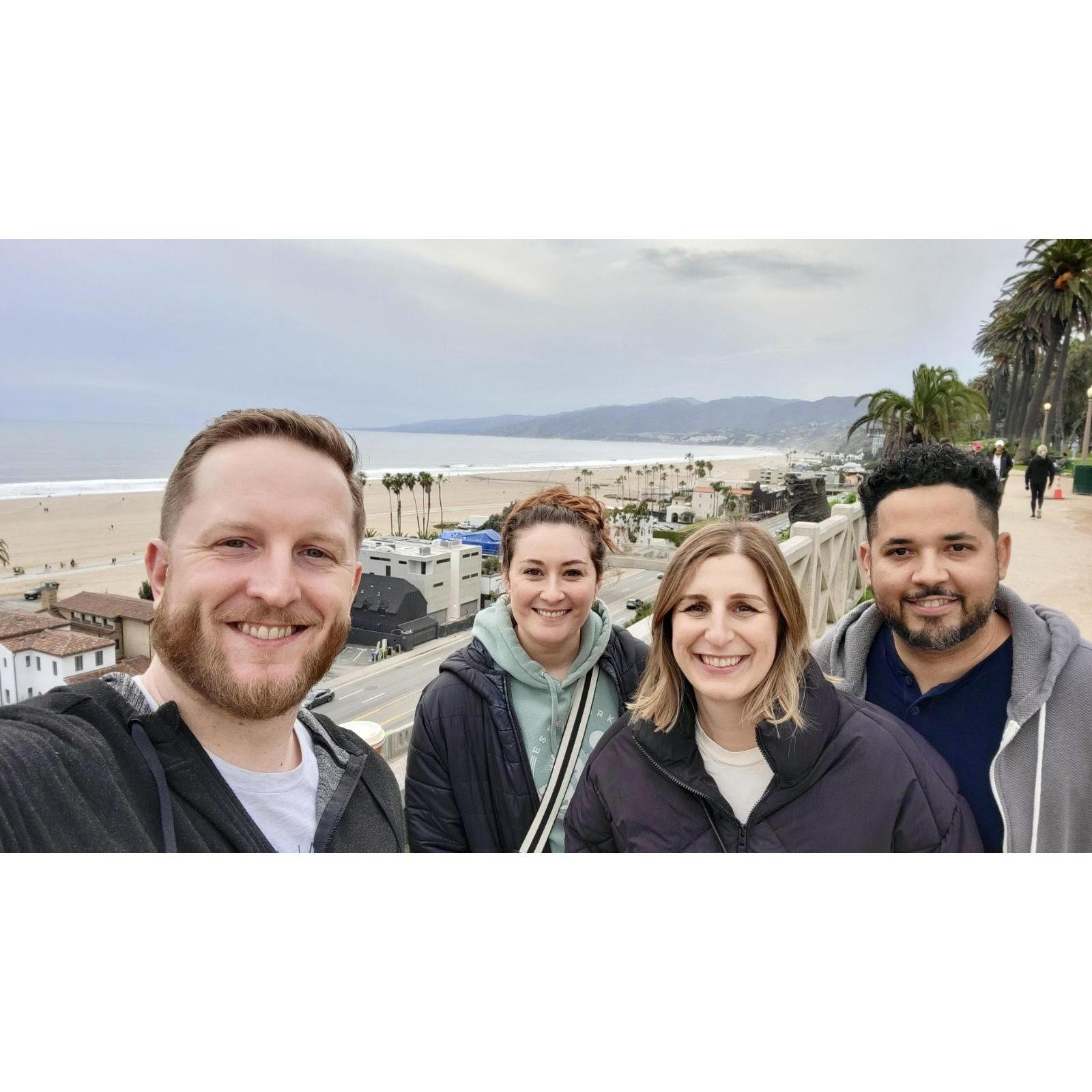 A lovely visit with Nina and Sean- Palisades Park- Santa Monica, CA