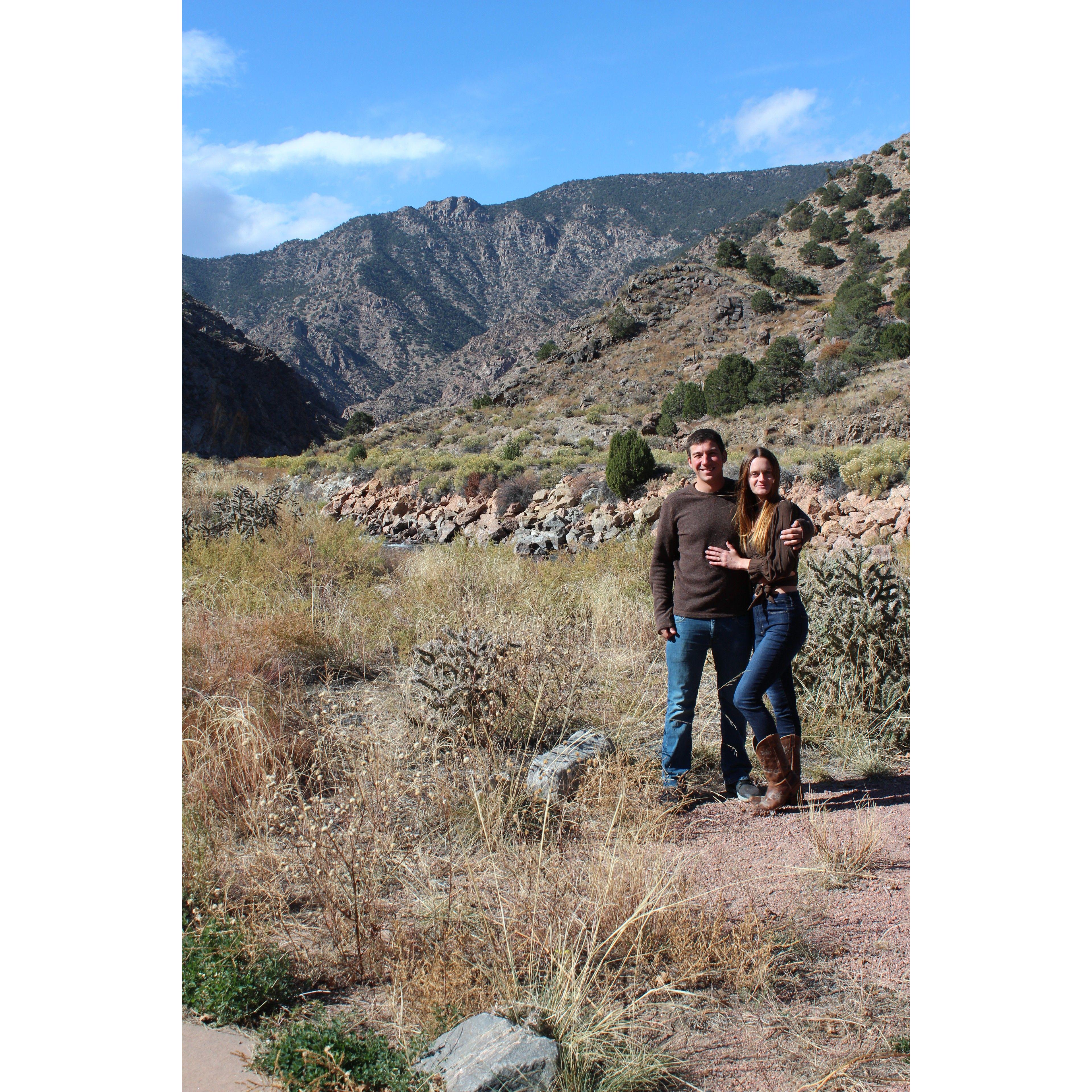 By the Arkansas river where Seth spends most of his time kayaking in the summer!