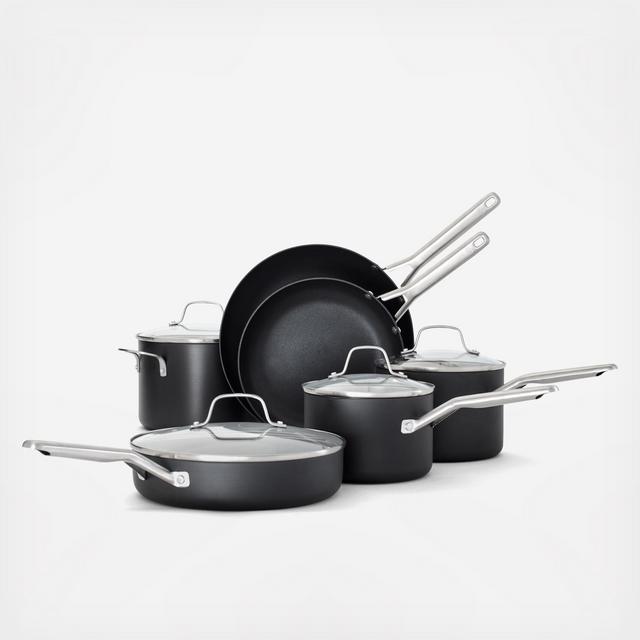 Calphalon, Hard-Anodized Nonstick 10-Piece Cookware Set | Zola