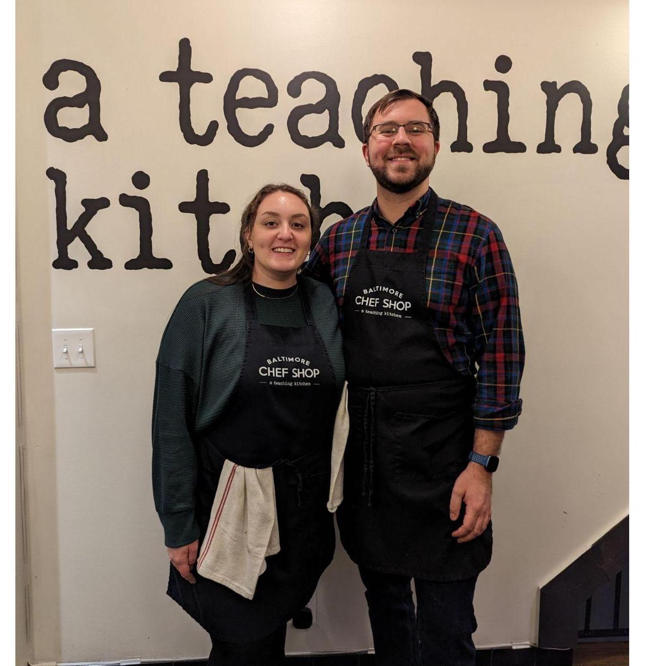 Learning something new at a cooking class!