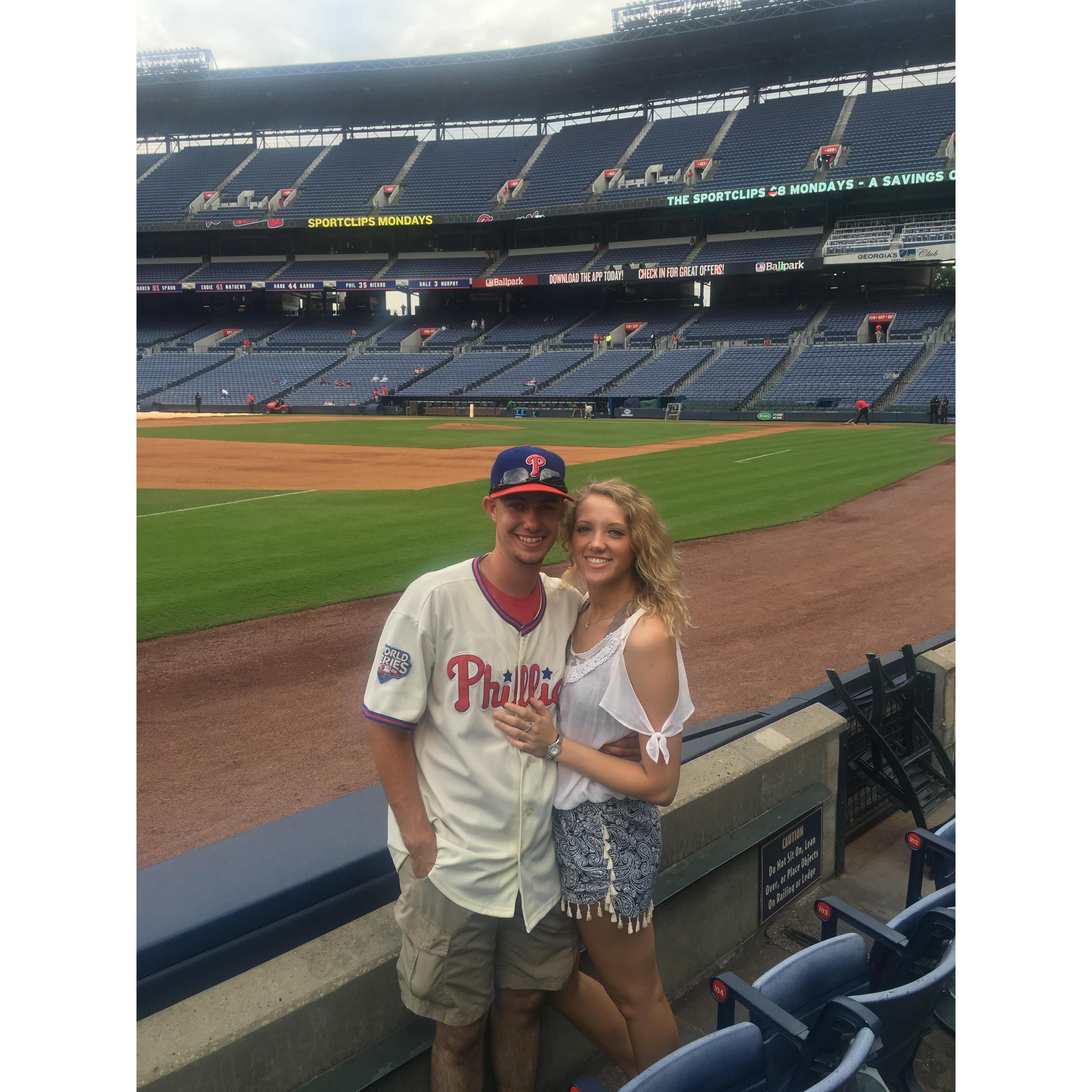 Our very first picture together, May 2016