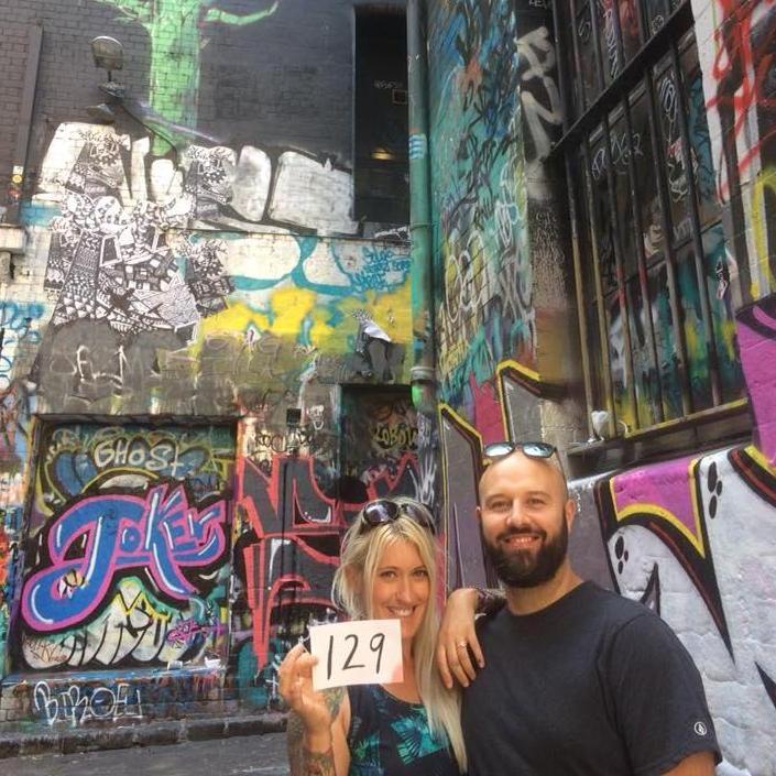 Street art is one BIG thing we share a love for. Had a great  a great time making memories with Celena and Floyd on their trip to Melbourne.