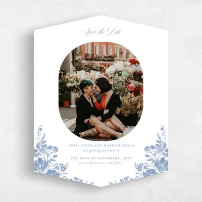 White Diamond Wedding Save the Date - Heloise Photo