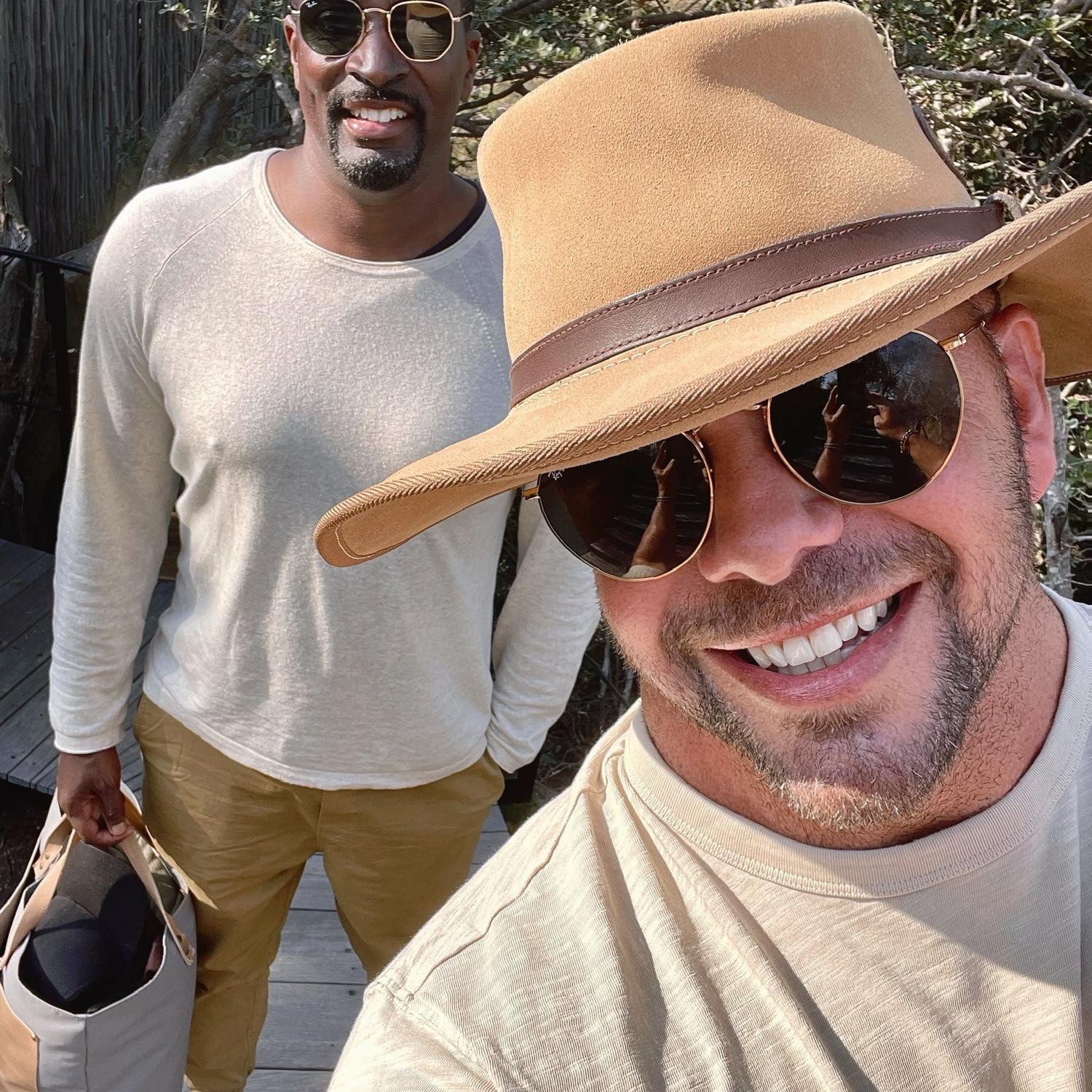 Hats optional on safari—as long as they’re shades of beige.