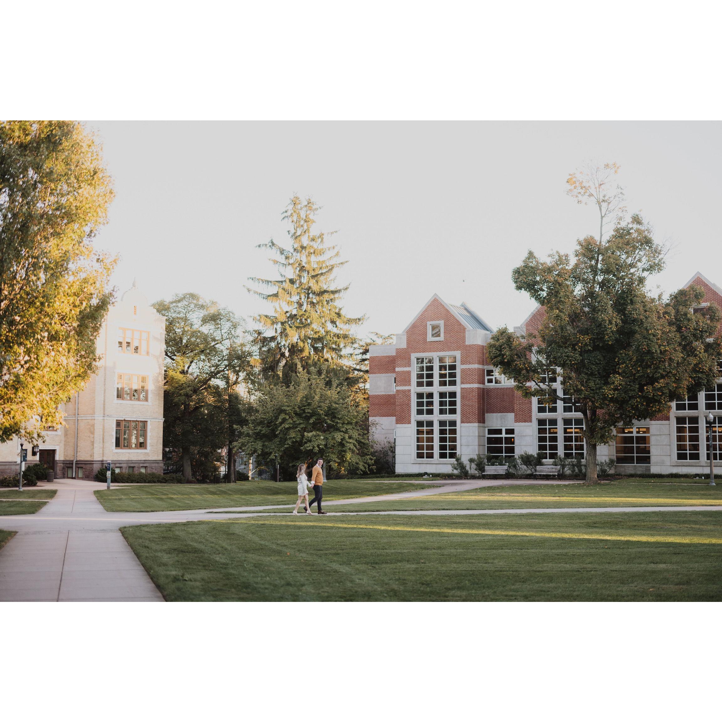 A special visit to Lebanon Valley College as an engaged couple!