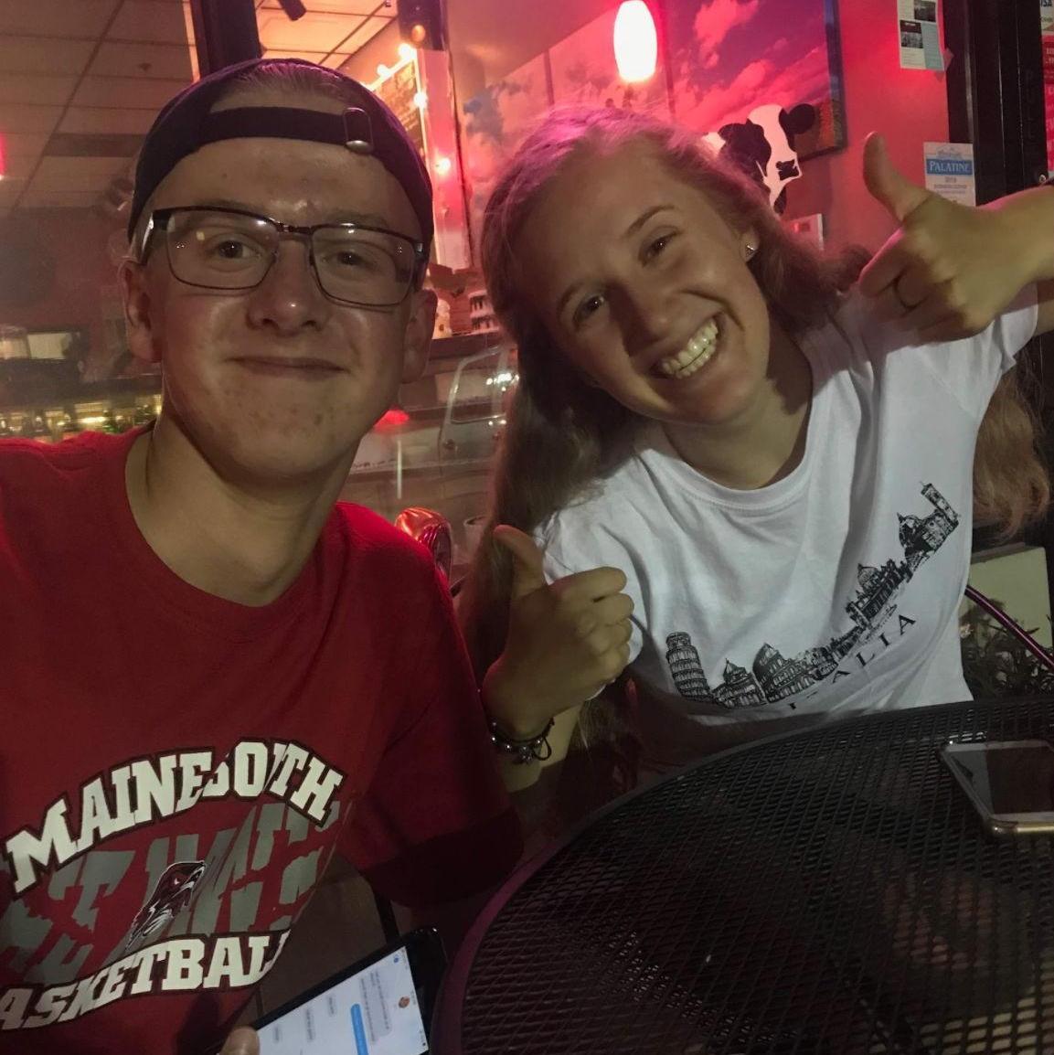 on caleb's 19th birthday, we were driving together when he got a call from our friend (shout out britta!!) where she said "did you tell that girl you like her yet?"...he just hung up