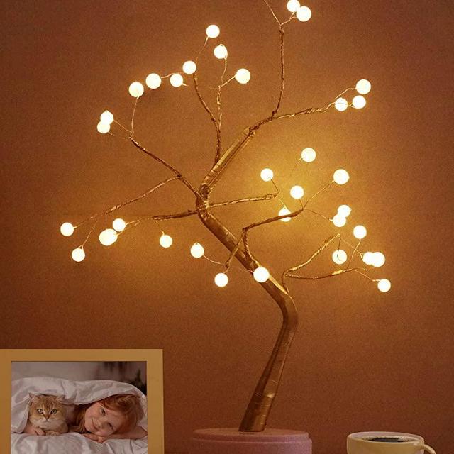 OTAVILEM Bonsai Tree Light for Room Decor, Aesthetic Pearl Tree Lamps for Living Room, Cute Night Light for House Decor, Good Ideas for Gifts, Home Decorations, Weddings, Christmas, Holidays