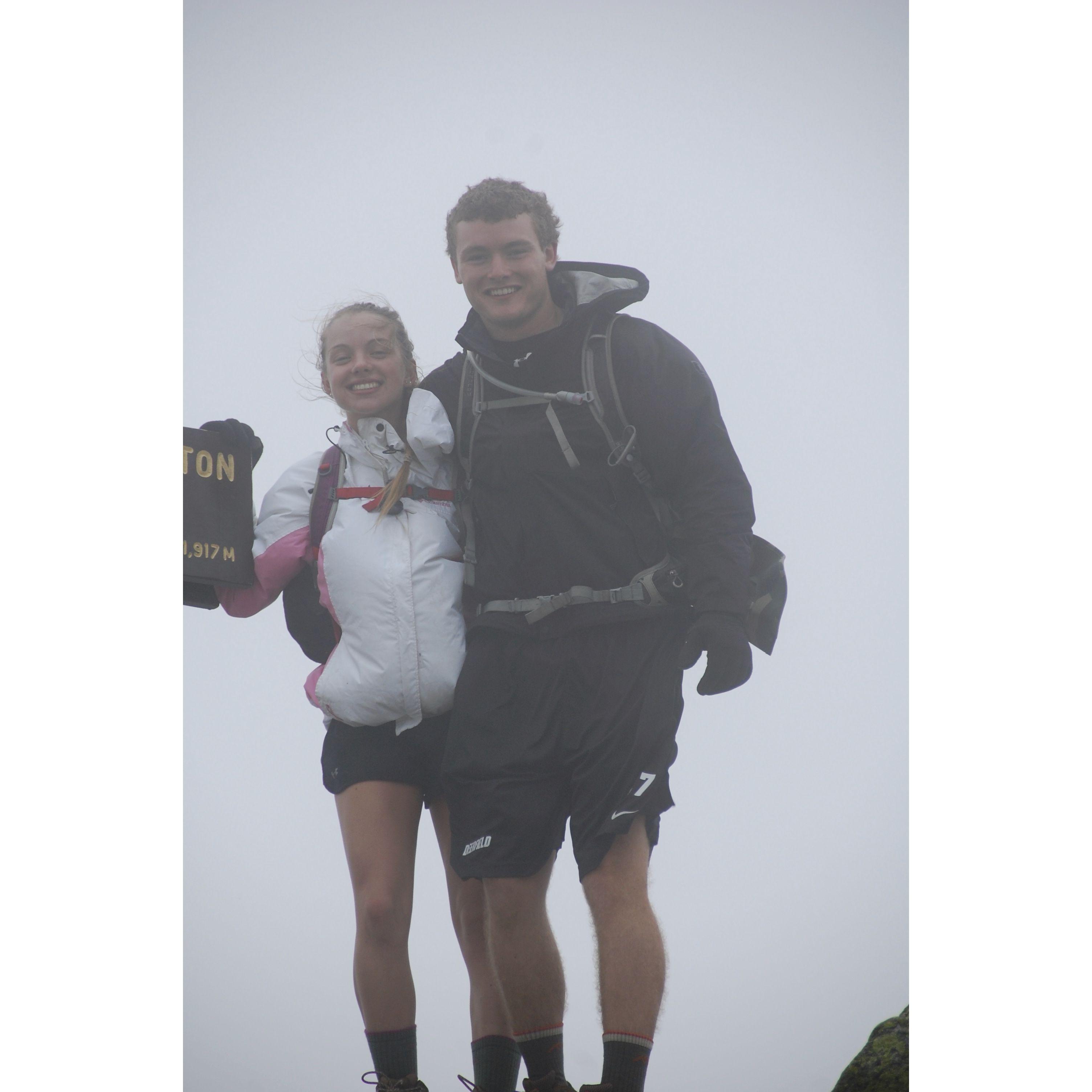 Hiking the Presidential Traverse in the NH White Mountains in 2014