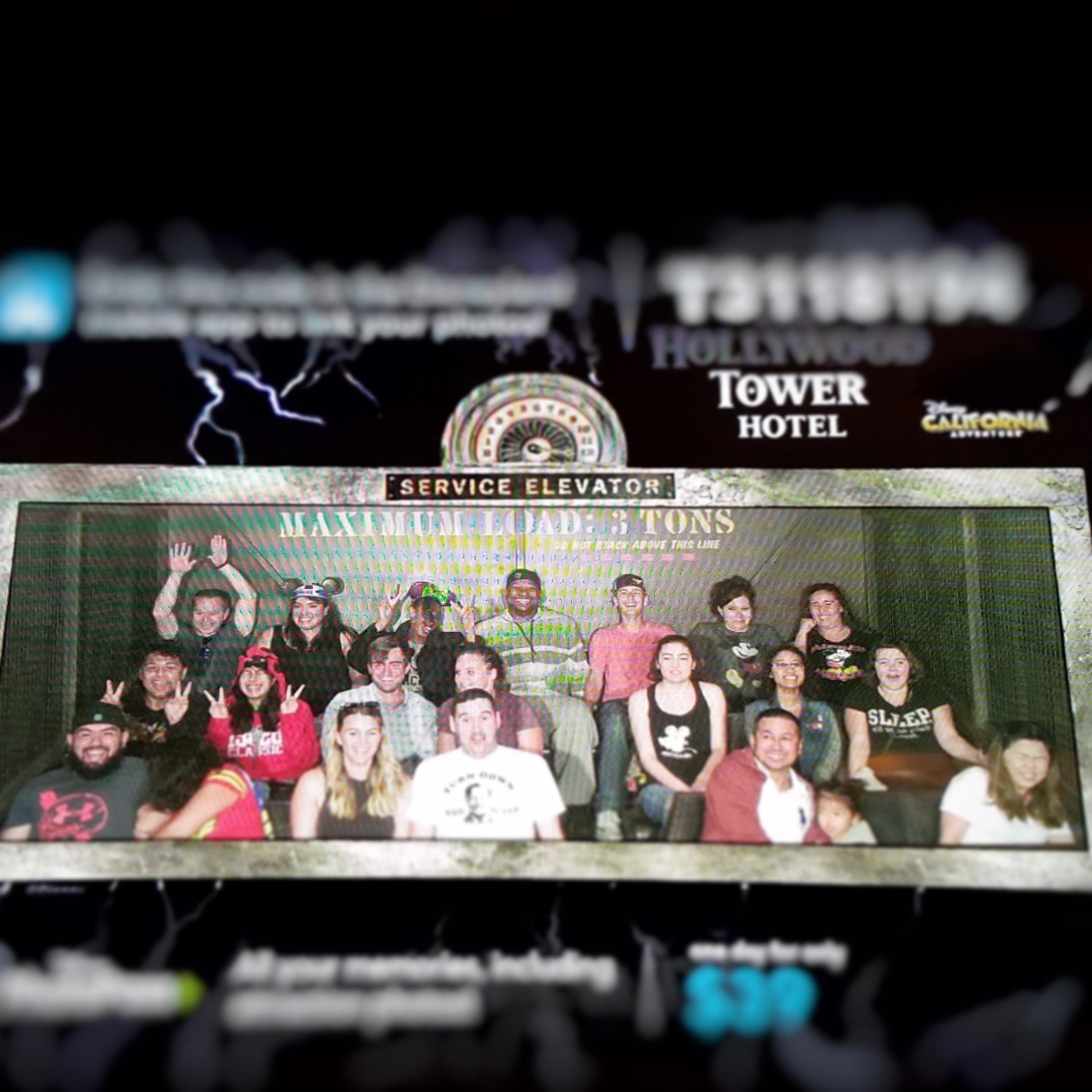 One last ride on the Tower Of Terror before they changed it! California Adventures, October 2016