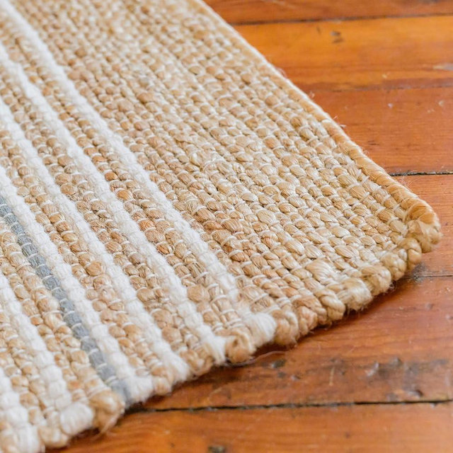 Homespice Remi Premium Edition Jute Rug 4×6' - Small Batch Production, Handwoven Cozy Farmhouse Decor