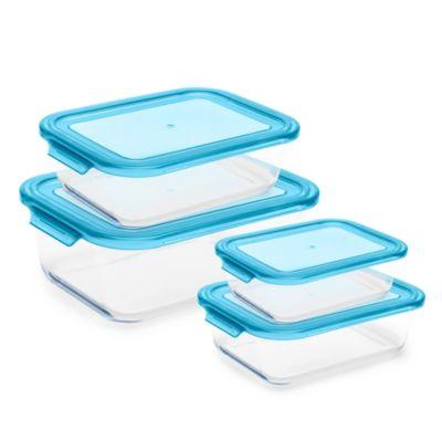 Lexi Home Nested Glass Meal Prep Storage Containers w/ Lids - Oven Safe Container Set