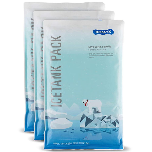 Komax Large Ice Packs for Coolers 3-Pack | 12 to 15 Hours Lasting Cooler Ice packs | 11.4" x 7" Slim & Flexible Freezer Packs | Reusable Gel Ice Packs for Cooler Bags
