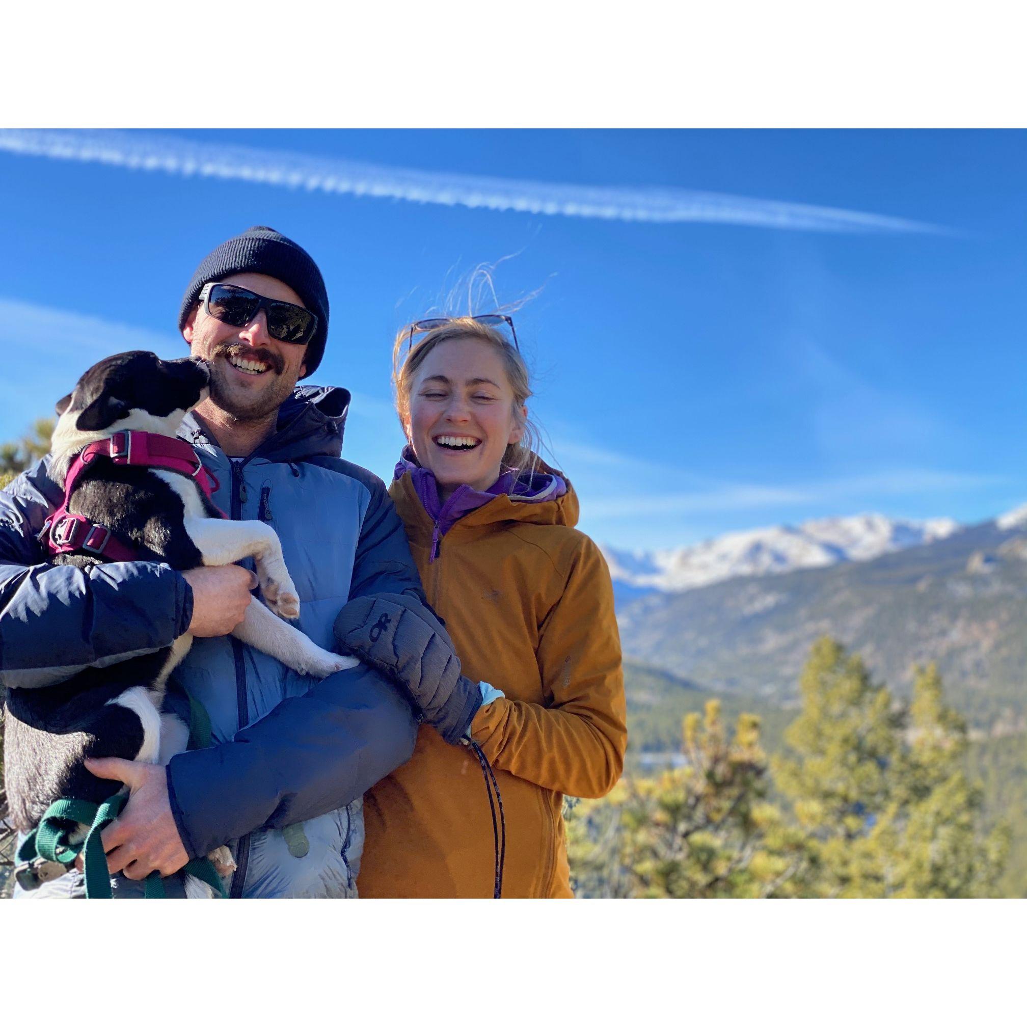 Christmas Day hike with Hollis, Erik and Sarah