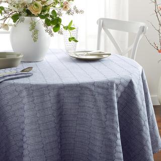 Modern Farmhouse Honeycomb Round Tablecloth